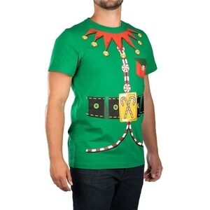 Green Elf Shirt Christmas Holiday Time Adult Top